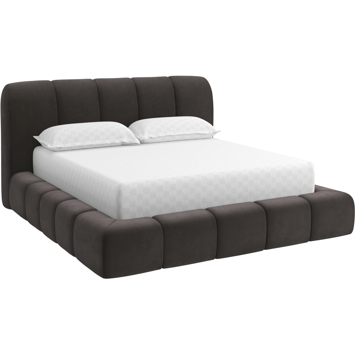 Olena Meg Ash Queen Upholstered Platform Bed